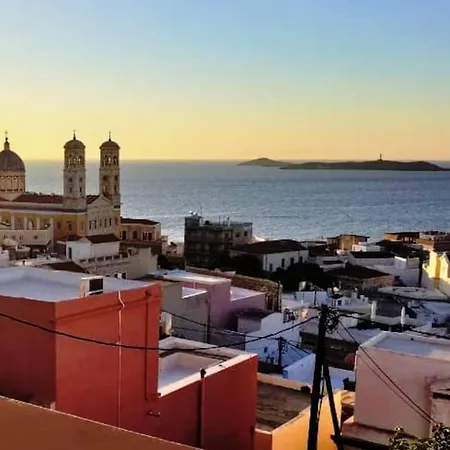 Kalypso's In Hermoupolis Rooftop With Seaview Apartmán Ermupoli