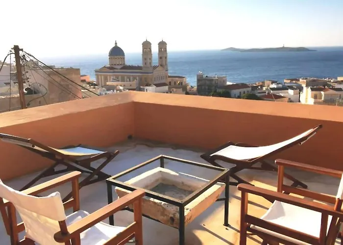 Kalypso's In Hermoupolis Rooftop With Seaview * Ermoupoli