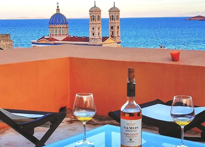 Kalypso's In Hermoupolis Rooftop With Seaview *