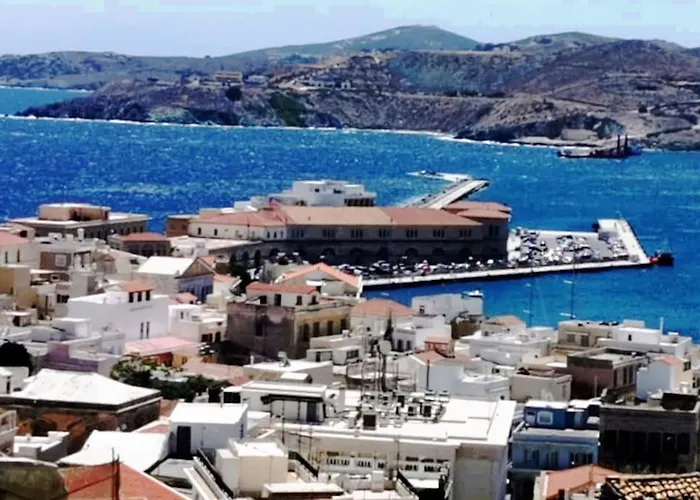 Daire Kalypso's In Hermoupolis Rooftop With Seaview