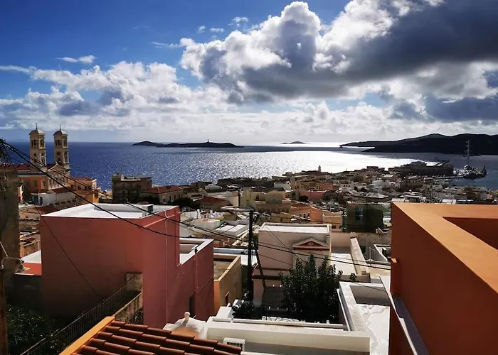 Kalypso's In Hermoupolis Rooftop With Seaview *