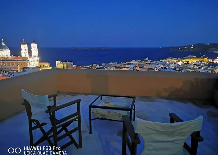 Kalypso's In Hermoupolis Rooftop With Seaview *